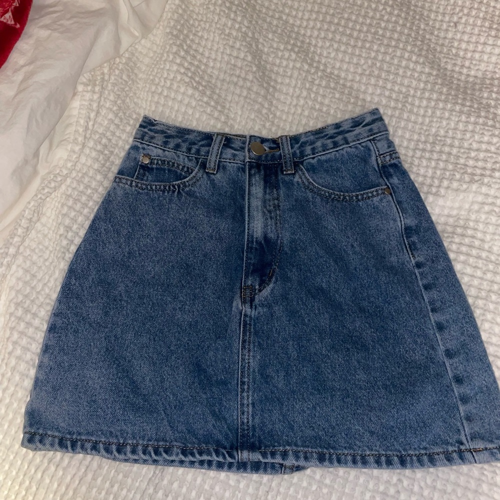 Blue Denim Skirt